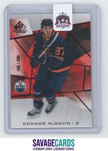 2021-22 SP Game Used Red Connor McDavid /205 #1 Edmonton Oilers