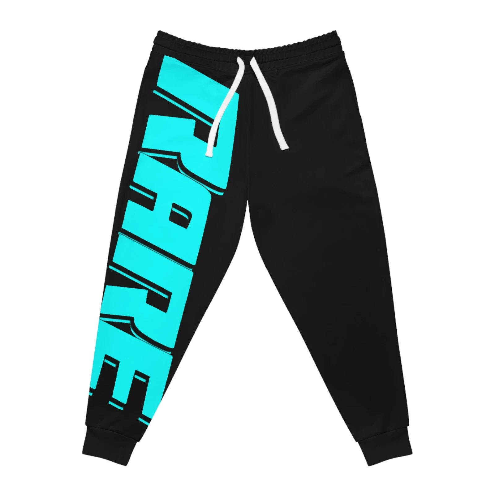 Rare Black/Cyan Athletic Joggers