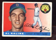1955 Topps Baseball Card #4 Al Kaline 2nd Card