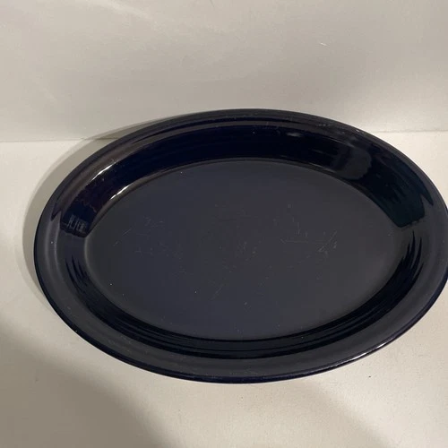 Fiesta Ware Large Cobalt Serving Platter 13 1/2" Dish