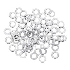 100 Pcs M4 Flat Washer, 4x8x0.8mm Thickened 304 Stainless Steel Flat Spacers