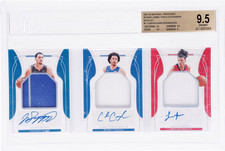 2021 National Treasures Cade Cunningham/Jalen Green/Jalen Suggs /10 BGS 9.5/10