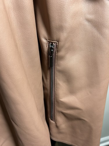 Bar III Women's Brown Leather Jacket Size 3X - Picture 4 of 12