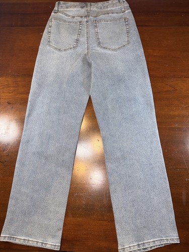 Pantalones de mezclilla para mujer No Boundaries azules talla 0 acampanados nuevos sin etiquetas - Imagen 4 de 6