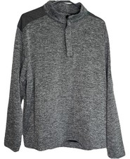 Men  s Greg Norman Gray Black Golf Pullover Sweatshirt Size XL.
