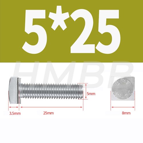 M4 - M12 Square Head Bolts With Small Head Stainless Steel A2 Metric Full Thread - Picture 16 of 72