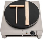 40cm Commercial Electric Crepe Maker 2800W Non-Stick Stainless Steel Griddle