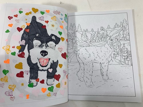 Schnauzers - Puppy Dog Coloring Colouring Book Books for Adults - VERY GOOD - Bild 15 von 17
