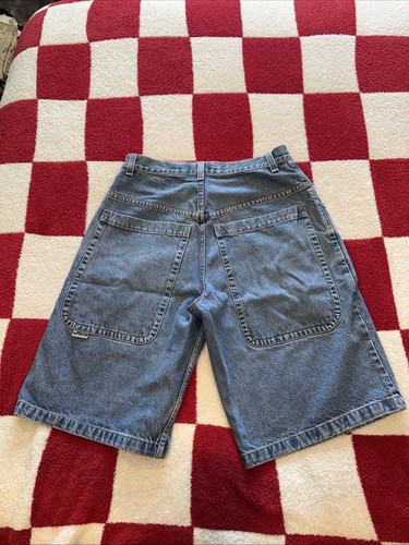 Vintage JNCO 3 Dot Basic 4 Deep Pocket Jean Shorts Size 33 Skater - Picture 2 of 6