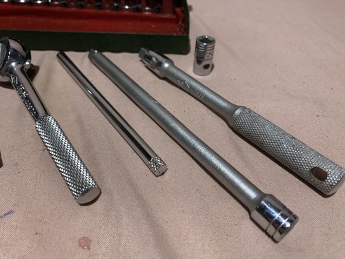 Sherman Klove S-K Tools 1/4” Drive Ratchet SAE Socket Set Metal Box USA - Picture 12 of 14