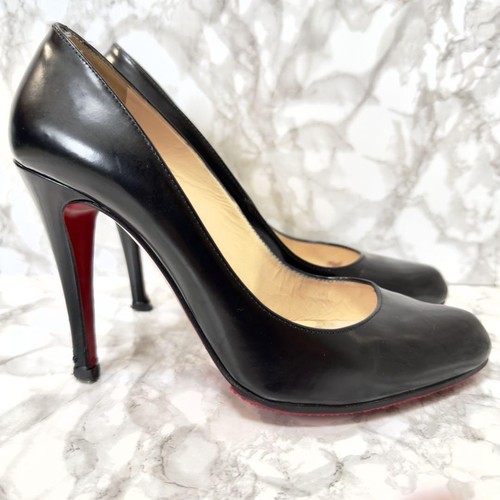 Zapatos de salón Christian Louboutin de cuero negro talla 38,5 EE. UU. aproximadamente 8,5 para mujer - Imagen 4 de 24