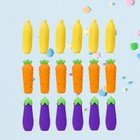  18 Pcs Cute School Supplies Pencil Top Erasers Cartoon Extender Extention