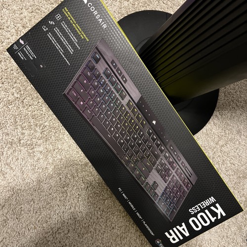 Corsair K100 Air Wireless RGB Mechanical Gaming Keyboard Black BRAND NEW - Afbeelding 6 van 7