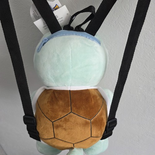 Nintendo Pokemon Squirtle 14" inches Plush Backpack Adjustable Straps 2018 NEW - Picture 6 of 8