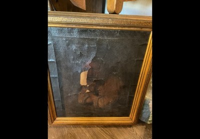 17th C. REMBRANDT Painting  SEATED GIRL AT WINDOW   Signed, Student? RARE!