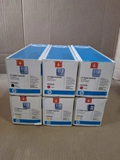 Lot of 6 GENUINE HP CC 532A CC533A CC530A  Toner Cartridges Brand New