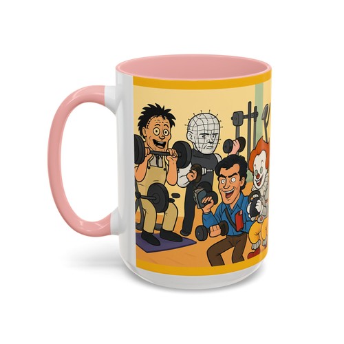 Killer Workout Gym Coffee Mug Cup Ash VS Evil Dead 2 Pennywise Pinhead Army Dark - Picture 70 of 79