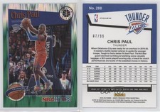 2019-20 Panini NBA Hoops Premium Stock Tribute Green Flash Prizm /99 Chris Paul