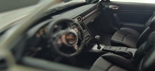 Porsche 911 (997.II) Carrera 4S Cabrio 2008 White 1:43 Minichamps 400066431 (15) - Picture 5 of 16