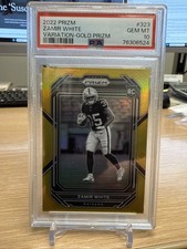 2022 Prizm Zamir White RC Variation Gold Prizm 5/10 PSA 10 POP 1 RAIDERS!