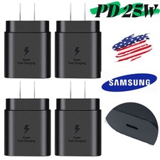 25W USB Super Fast Charging Power Adapter PD Type C Charge Block Lot For Samsung