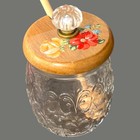 The Pioneer Woman Honey Jar Wood Dipper! Floral Design Retired. Never Used!