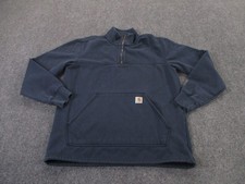 Carhartt Jacket Mens M Blue Rain Defender Pullover Workwear Outdoors Hiking