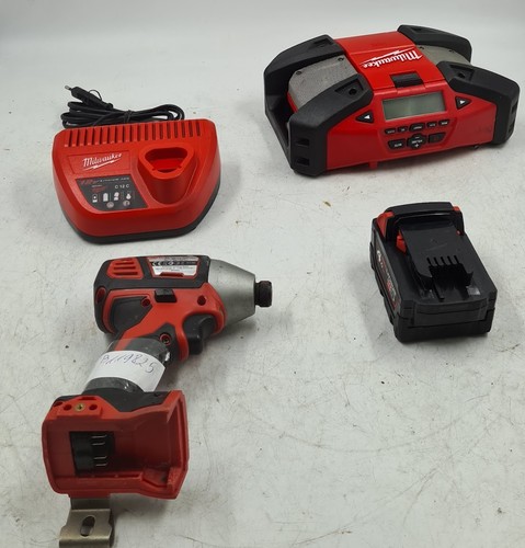 Lot of 4 Various Milwaukee Tools, M18 BID, C12 JSR - Not Working For Parts - Picture 3 of 19