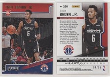 2018-19 Panini Chronicles Playoff Gold /10 Troy Brown Jr #200 Rookie RC