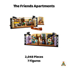NUEVO The Friends Apartments 2.048 Piezas - Conjunto de Bloques de Construcción Modelo Creativo