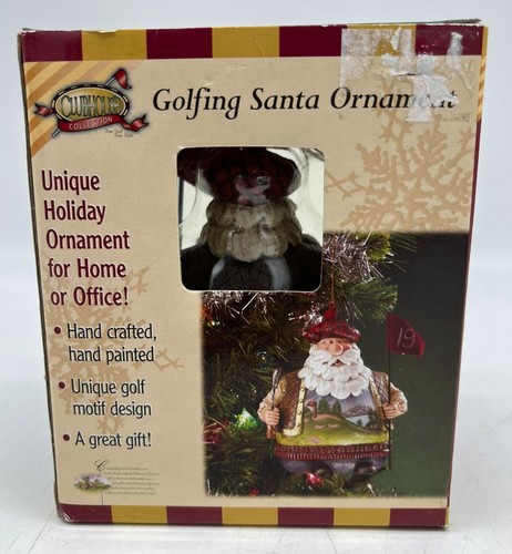 Decorazione Babbo Natale Golf Collezione Clubhouse Nuova con scatola decorazione natalizia da collezione - Foto 3 di 6