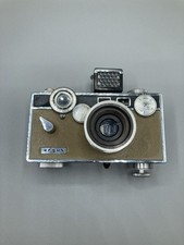 Vintage Argus LC3 Tan  Black 50mm Camera with Light Meter Untested As Is