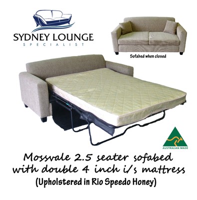 Australian Made Mossvale 2 5 Seater Sofa Bed With Double 4 Australian Made Mossvale 2 5 Seater