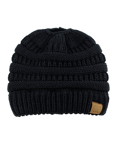 CC Ponytail Gorro Sombrero Suave Elástico Cable Tejido Panel Alto Cola de Pony C.C ¡Gorro! - Imagen 14 de 393