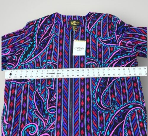 Chaqueta de seda artística portátil Bob Mackie camisola con cremallera 1X 2 piezas nueva arte para usar - Imagen 7 de 14