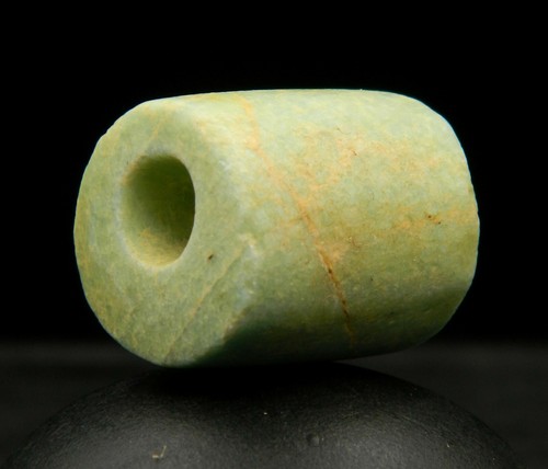 KYRA MINT - ANCIENT Big Amazonite BEAD - 20.3 mm long - Saharian NEOLITHIC - Picture 1 of 3
