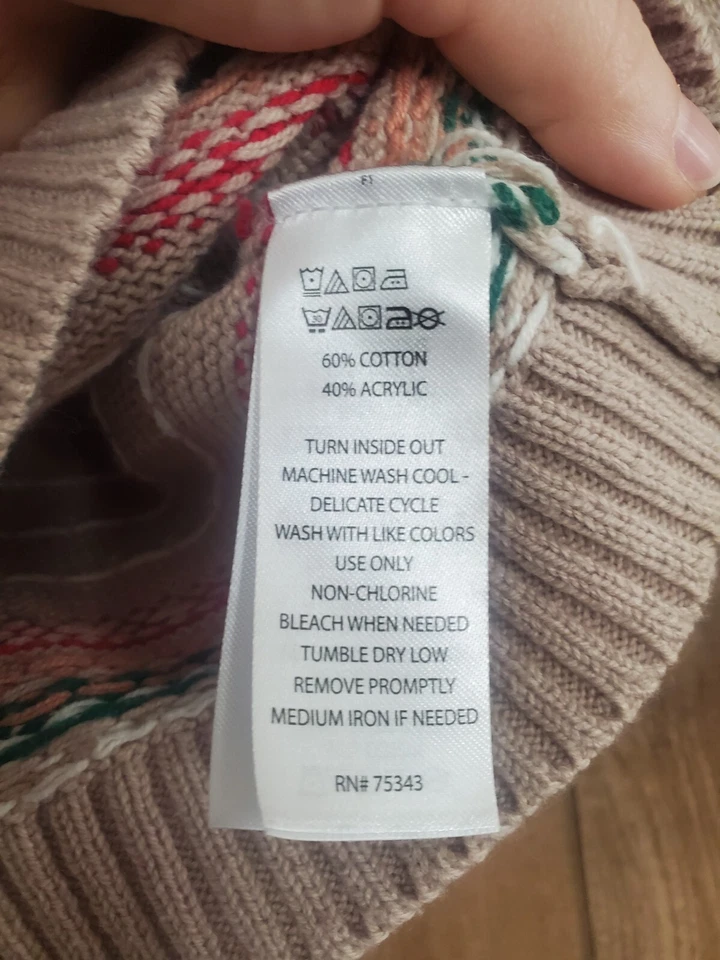 Suéter Tommy Bahama Niño Niña Gris Navidad Talla 5-6 Foto 4 de 4