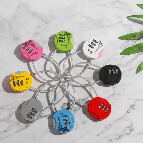 NEU Kofferschloss 8 Farben Zahlenschloss 3-stellig Gepäck Schloß Vorhängeschloss - Bild 1 von 20