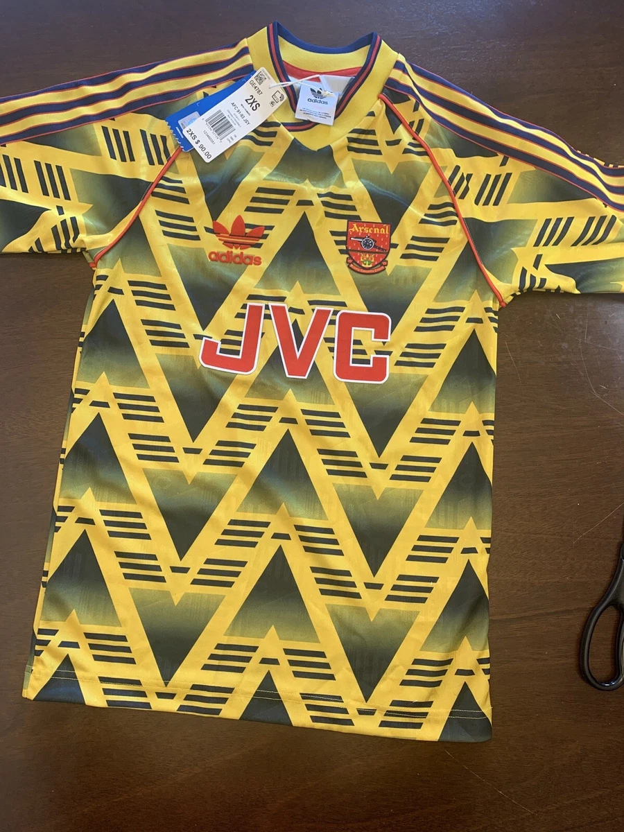 Arsenal Bruised Banana away shirt 91-93 Adidas Original Retro Medium ltd  edition