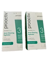 Lot Of 2 Proactiv Clean Step 3 Acne Clearing Hydrator New In Box 3oz  Exp 2/2025