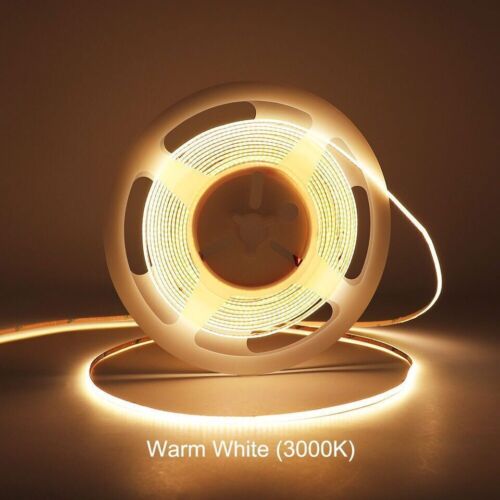 3mm Ultra thin COB LED Strip Light 12V/24V High Density Room Soft Flexible Tape - Picture 30 of 37