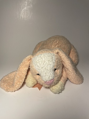 Ty Baby Peach Bunny Hase Plüsch rosa Schleife Honeybunny Lovey Rassel 2000 - Bild 2 von 9
