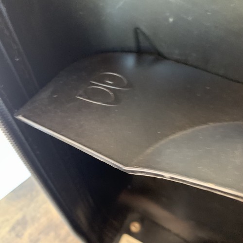 Vintage Black BRUNSWICK Hard Clam Shell Carrying Case Bowling Ball Bag - Picture 22 of 24