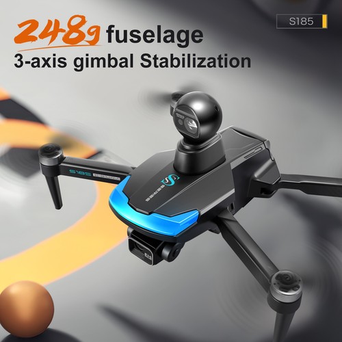 S185 Drone GPS 3 Assi Gimbal 4K Doppia Fotocamera 360° Evitare Ostacoli Quadricottero - Foto 6 di 47