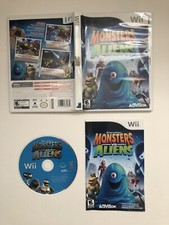 Monsters vs. Aliens - Complete In Box With Manuals (Nintendo Wii, 2009)