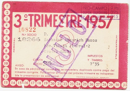 Varios CARNETS SOCIO: C.F. BARCELONA - BARÇA - A ELEGIR antiguos desde años 1950 - Imagen 17 de 59