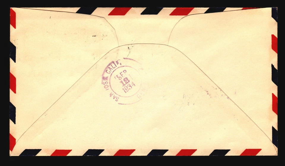 USS Macon 1934 CA State Fair Visit / Purple Cachet - Z20966 Foto 2 de 2