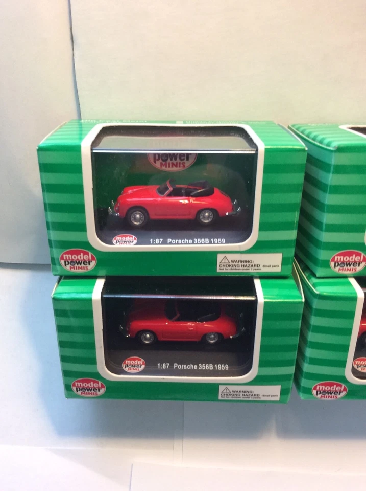 1/87 Model Power Red 1959 Porsche 356B Carrera - Image 2 of 4