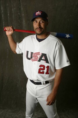Authentic Majestic 2006 WBC Team Issued USA Randy Winn Baseball