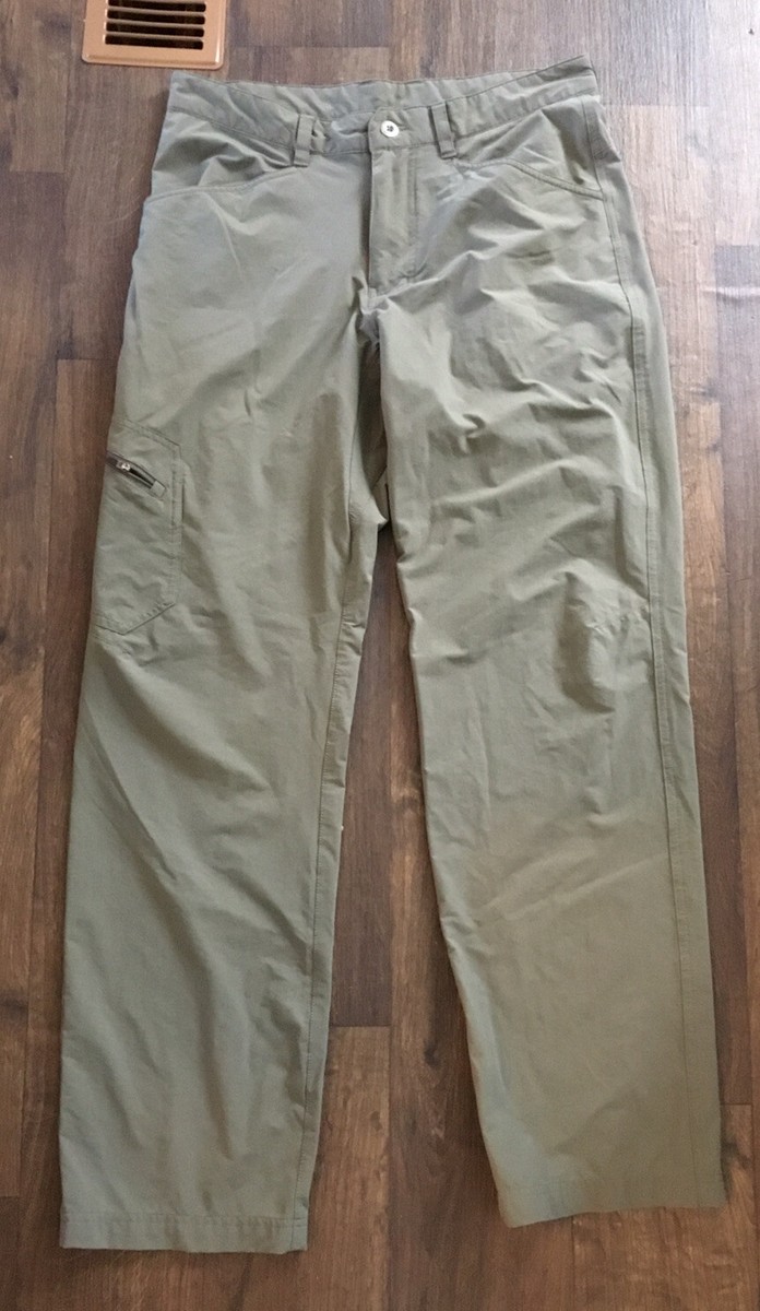 Patagonia Hiking Pants Men's size 31 Green Olive Nylon